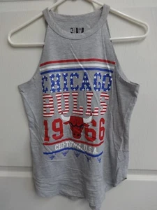 Vintage UNK NBA Chicago Bulls Premium Poly Blend Tank Top Shirt Women M - Picture 1 of 5
