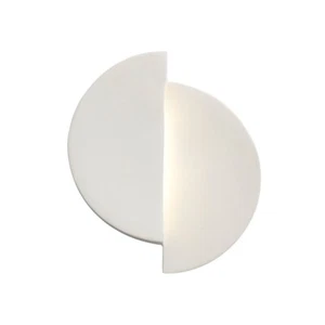 Justice Design Ambiance 1Lt Ambiance Offset Circle Sconce, Bisque - CER-5675-BIS - Picture 1 of 1