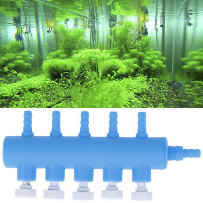 Aquarium Fish Tank 5 Holes Air Pump Plastic Water Tube  Control Valve-_jr • 3.96€