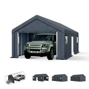 13'x24' Carport Outdoor Storage Shed Shelter Garage Heavy Duty Canopy Awning - Picture 1 of 8