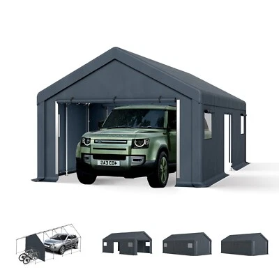 13'x24' Carport Outdoor Storage Shed Shelter Garage Heavy Duty Canopy Awning - Image 1 of 4