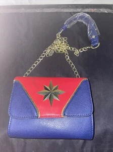 Captain Marvel Sidekick Purse Wallet Clutch Bag Shoulder Strap Comics Avengers  - Picture 1 of 5