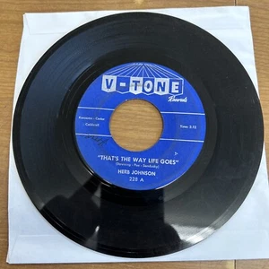 Herb Johnson - That's The Way Life Goes/Deep Down Love ~ 1961 Philly Soul 45 - Picture 1 of 2