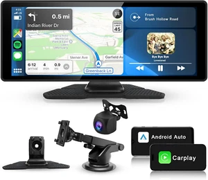 10.26" Tragbarer Apple CarPlay Android Auto Display Autoradio Mit Rückfahrkamera - Bild 1 von 13