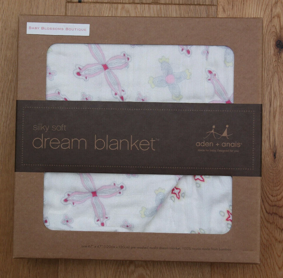 aden anais Baby Silky Soft Bamboo Dream Blanket ~ Flower Child ~ Pinwheel ~ HTF - Image 1 of 1
