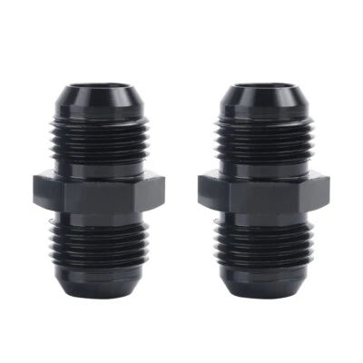 LokoCar Male to Male Flare Fitting Coupler Union Straight Fuel Hose Adapter 2PCS - Image 1 of 4