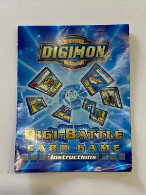 Vintage 2000 Digimon TCG Instructions Playmat & Checklist Upper Deck Bandai CCG - Image 1 of 3