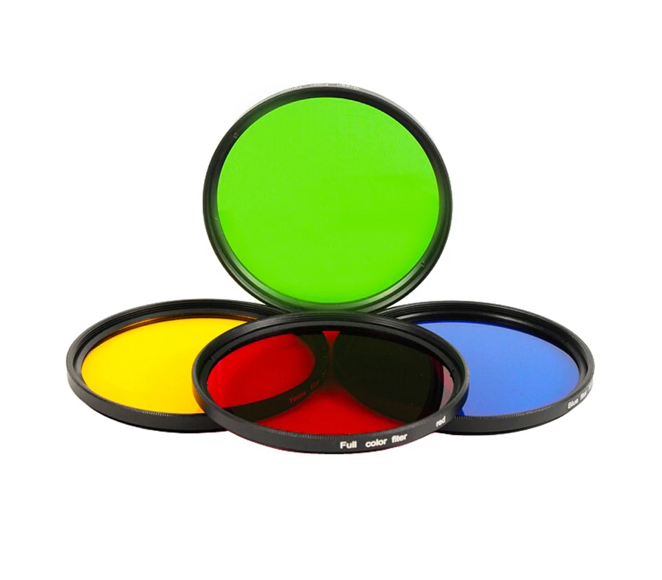 TRIDAX 4 in 1 Effektfilt​er Set Farbfilter 52mm für Objektiv + Tasche