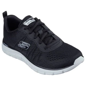 Womens Skechers Track - New Staple Black/White Sneaker Shoes - Picture 1 of 6