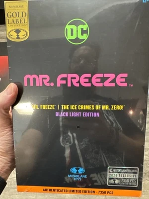 McFarlane DC Multiverse Mr. Freeze Black Light Gold Label 7" Action Figure New - Image 1 of 3