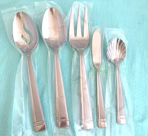 AMSTERDAM 5 Pc Serving Set NEW Oneida Stainless Flatware - Picture 1 of 4