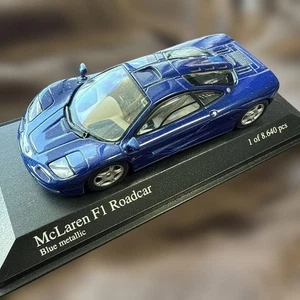 MINICHAMPS 1/43 McLaren F1 Roadcar Blue Metallic Model Car Limited 1 de 8640 - Imagen 1 de 8
