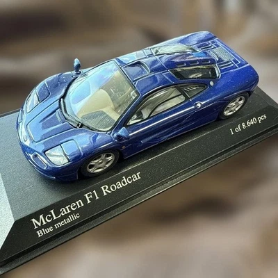 MINICHAMPS 1/43 McLaren F1 Roadcar Blue Metallic Model Car Limited 1 de 8640 - Imagen 1 de 4
