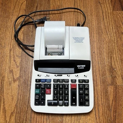 Victor PL8000 Thermal Printing Calculator Vintage Works - Image 1 of 4