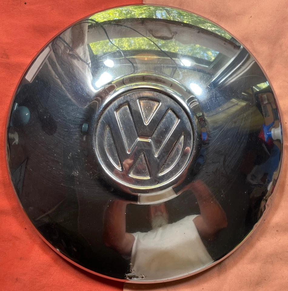 Tapacubos tapacubos para plato perro rueda Volkswagen Super Beetle cromo 1970 1971 1972 Foto 1 de 4