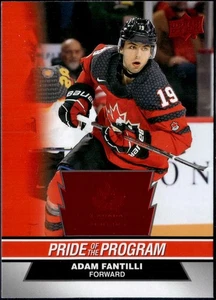 ADAM FANTILLI - UD 2023 Team Canada Juniors Pride of Program Red Parallel - #75 - Picture 1 of 2