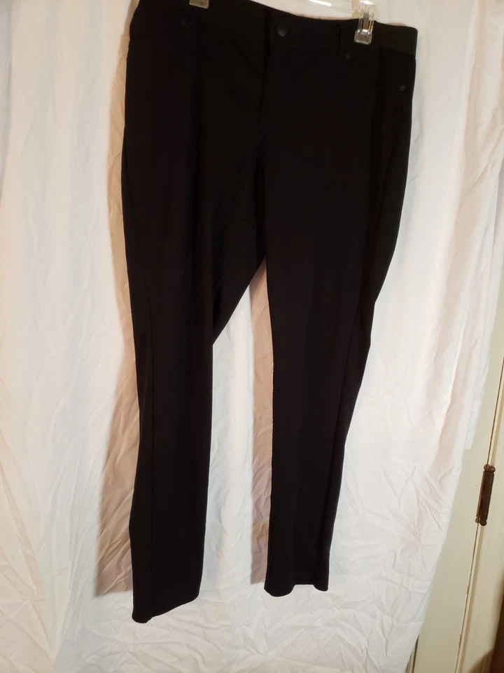 Leggings para mujer Simply Vera Wang negros talla XL Foto 1 de 3