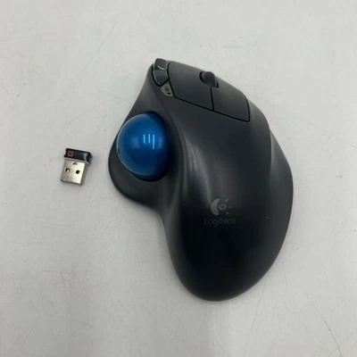 Logitech M570 Mouse Wireless Trackball Ergo Dongle Unificante Mano Destra - Immagine 1 di 4