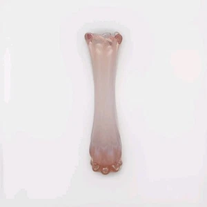 Vintage Fostoria Heirloom Pink Opalescent Glass Mini Pink Bud Vase 6.25" - Picture 1 of 12