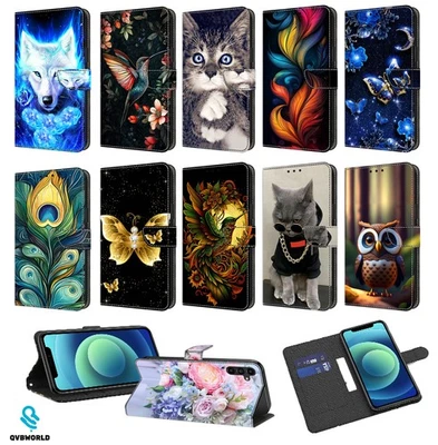 for Samsung Galaxy S25 S24 S23 Ultra Plus FE S25 Edge Pattened Wallet Flip Cover - Image 1 of 4