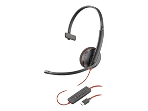 Poly Blackwire 3210 Headset - Mono - USB Type C - Wired - 32 Ohm - 20 Hz - 20 - Picture 1 of 3