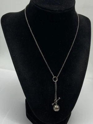 Silpada Sterling Silver Filigree Ball Drop 18 1/8' Lariat Toggle Necklace 8.6g - Image 1 of 4