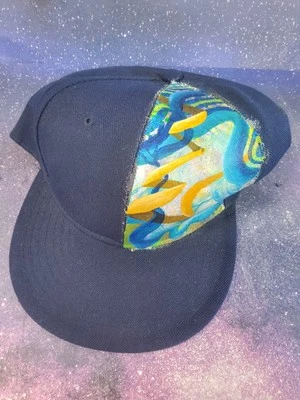 Gorra Pit Bull Ball Gorra Hecha a Mano Arte Azul Marino Talla 7.5/8 Foto 1 de 4