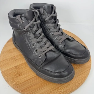 Kenneth Cole Arnett High Top Sneakers Brown/Gray Leather Lace Up Men US 9 EU 42 - Image 1 of 4