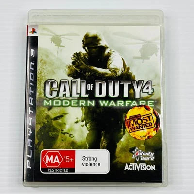 Call Of Duty 4 Modern Warfare PS3 PlayStation 3 Complete With Manual Tracked - image 1 of 4