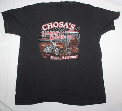 HARLEY-DAVIDSON Youth S (6-8) Black Rad-i-Cool Chosa’s Mesa AZ Tee USA Made - Image 1 of 4
