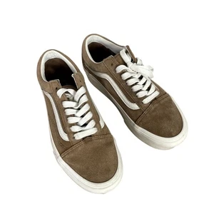 Vans sneaker basse da donna Old Skool stringate scamosciate marrone chiaro/marrone 7,5 - Foto 1 di 6