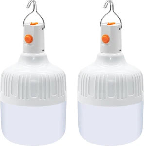Ledeak 2 Piezas Lámpara Camping Recargable, Linterna De Camping Bombilla De Luz - Imagen 1 de 12
