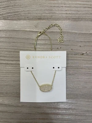 Lindo collar colgante de oro Kendra Scott Elisa en druso iridiscente regalo Foto 1 de 3