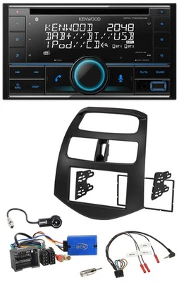 Kenwood CD 2DIN DAB USB Lenkrad Bluetooth Autoradio für Chevrolet Spark 2013-201 - Bild 1 von 4