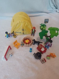 Playmobil Camping Set with Tent, Campfire, Figures, BBQ, and Accessories - Picture 1 of 9