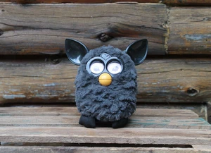 Furby 2012 Black Bat Charcoal Hasbro - Yellow Nose - Tested and Working - Picture 1 of 8