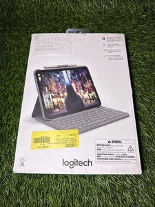 Logitech Slim Folio 10.9 Apple iPad 10th Gen Carrying Case Oxford Gray - Picture 1 of 6