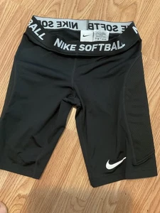 Nike Dri-Fit Girls Softball Slider Shorts Sz.XL (26in Waist Stretchable - Picture 1 of 8