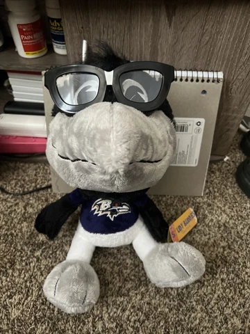 Baltimore Ravens Study Buddies NFL Stuffed Animal Mascot Plush New With Tags NWT Cover