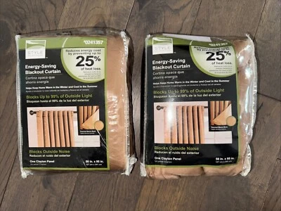 Выбор стиля ЭНЕРГОСБЕРЕЖЕНИЕ: затемняющая занавеска ЗОЛОТИСТАЯ 50 x 95 x 2 ходунки панель - Изображение 1 из 4