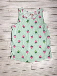 Cat & Jack Sleeveless Tank – Teal with Strawberry Print – Size L (10-12) - Picture 1 of 3