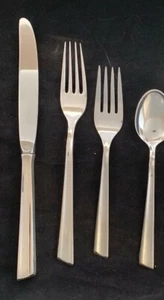 STIEFF PERSONNA STERLING FLATWARE SET SUPER  MODERNISTIC  LOOK buy 4 or 8 or 12  - Picture 1 of 2