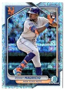 RONNY MAURICIO Mets ~ 2024 Bowman Chrome Refractor Rookie ~ KOSTENLOSER VERSAND - Bild 1 von 1