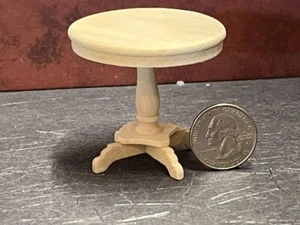 Dollhouse Miniature Round End Side Table 1:12 one inch scale P55 Dollys Gallery - Picture 1 of 3