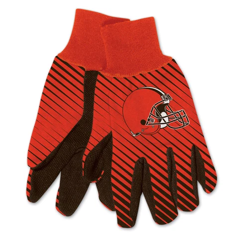 NEW Football Cleveland Browns Protective Utility Gripped Gloves Licensed Cover