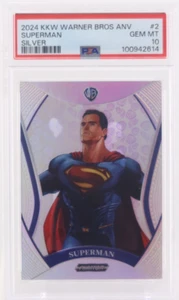 2024 KAKAWOW WARNER BROTHERS ANNIVERSARY SUPERMAN SILVER #2 PSA 10 - Picture 1 of 2