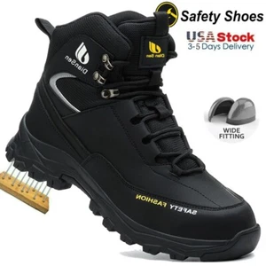 Mens Waterproof Work Boots steel toe sneakers Safety Shoes Indestructible shoes - Picture 1 of 43