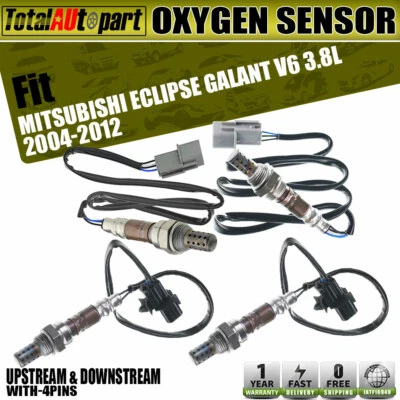 4x Sensores de oxígeno para Mitsubishi Galant 2004-09 Eclipse 3,8 LUpstream y aguas abajo Foto 1 de 4