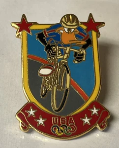 Radsport Olympia Pin ~ 1996 Atlanta ~ Daffy Duck ~ Looney Tunes - Bild 1 von 8