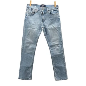 Hollister Jeans Mens 31x31* Blue Slim Straight Pants Preppy Denim Skate Academia - Picture 1 of 12